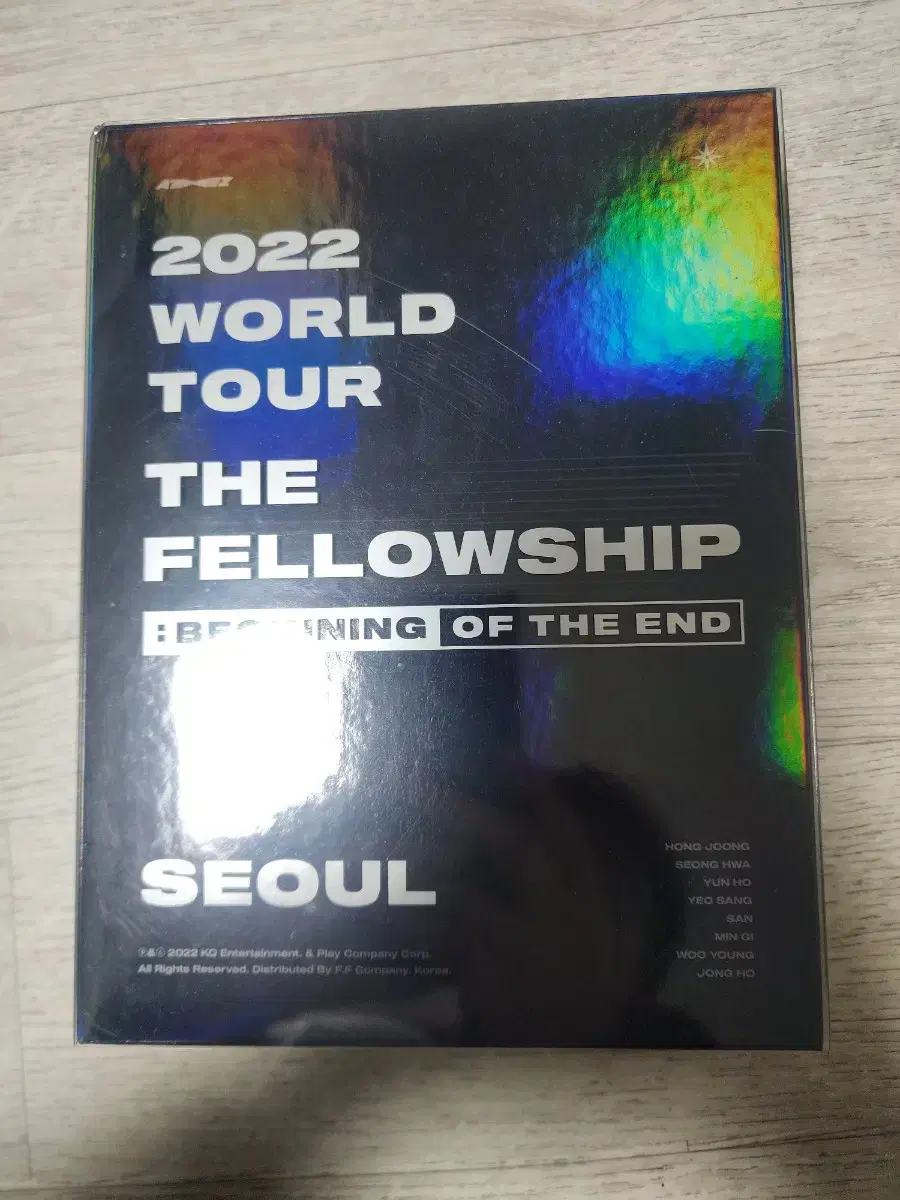 에이티즈 2022 원드투어 서울 dvd 싸인폴라